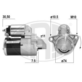 ERA 221061A Starter MAZDA 6 Stasjonsvogn (GJ, GL) 2.5 185 hk Bensinmotor