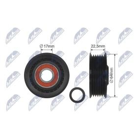 NTY RNK-AU-045 Rodillo guía / desviación, correa trapecial CHRYSLER