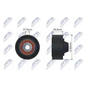 NTY RNK-CT-043 Polea tensora, correa trapezoidal FIAT QUBO