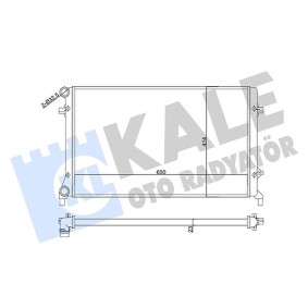 KALE OTO RADYATOR 356920 Kylare VW Passat Sedan (3C2) 2.0 150 hk Bensinmotor