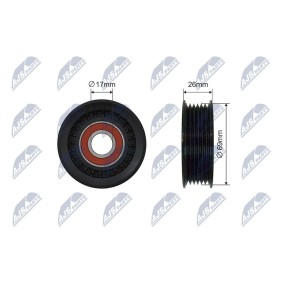 NTY RNK-MZ-018 Strammerull, kilerem med ribber MAZDA 6 Station Wagon (GY) 1.8 120 hk Bensinmotor