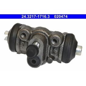 ATE 24.3217-1716.3 Hjulbremsesylinder MAZDA 323 F 6 (BJ) 1.3 73 hk Bensinmotor