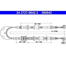 Handbremsseil von ATE günstig für 47,68&nbsp;&euro;