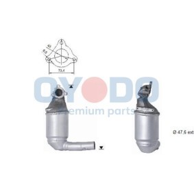 Oyodo 20N0071-OYO Katalysator FIAT PUNTO EVO (199)