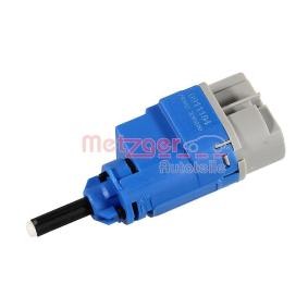 METZGER 0911164 Kupplungsschalter (GRA) RENAULT CAPTUR