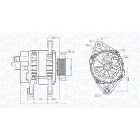 MAGNETI MARELLI 063731743010 Alternador FIAT STILO (192) 1.8 133 cv Otto