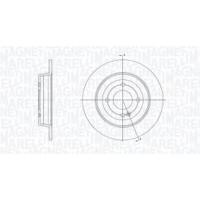 MAGNETI MARELLI 361302040732 Disque de frein HYUNDAI ACCENT 4 Stufenheck (RB) 1.4 99 CV Essence