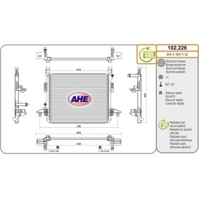 AHE 102.226 Radiador AUDI Q4
