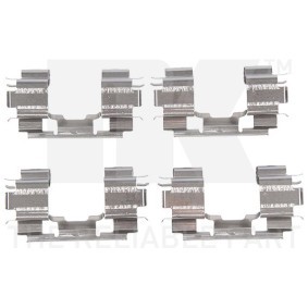 NK 7952670 Kit de accesorios, pastillas de frenos SUZUKI LIANA Fastback 1.6 103 cv Motor otto