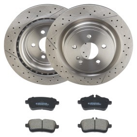 RIDEX 3405B2396 Kit de travões MERCEDES-BENZ GLA