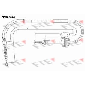 FTE 9250113 Cabo de freio de mão MINI Hatchback (R50, R53) 1.4 75 cv Diesel