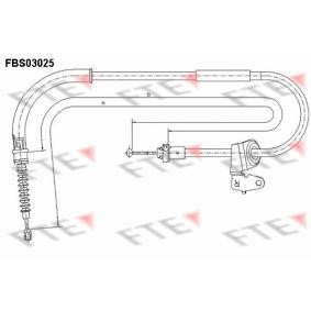 FTE 9250114 Cabo de freio de mão MINI Hatchback (R50, R53) 1.4 75 cv Diesel