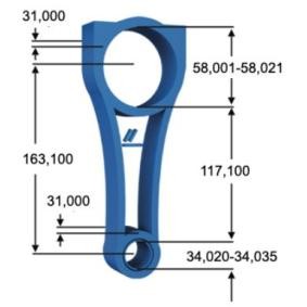 IPSA CO008800 Stempelstang MAZDA