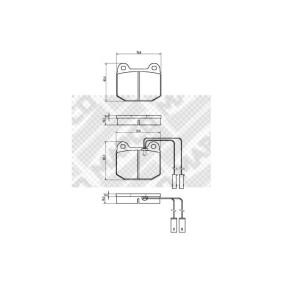 Comprar Juego de pastillas de freno de MAPCO 6268 a bajo precio de 11,19&nbsp;&euro;