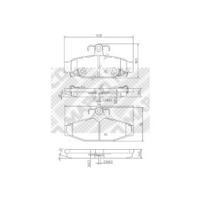 MAPCO 6819 Plaquette de frein SSANGYONG MUSSO