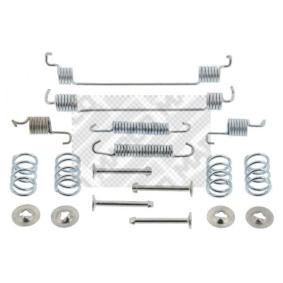 MAPCO 9111 Monteringssats för bromsbackar PEUGEOT 206 Sedan