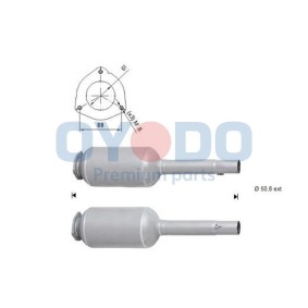 Oyodo 20N0105-OYO Partikelfilter (DPF) FIAT GRANDE PUNTO (199)