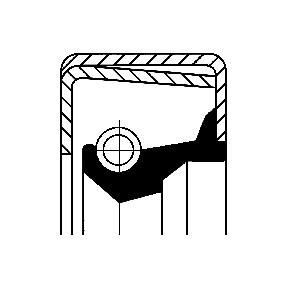 CORTECO 12011400B Oljetätningsring, hjulnav MERCEDES-BENZ VITO / MIXTO Skåp (W639)