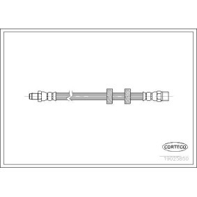 CORTECO 19025850 Bremsschlauch VOLVO S80 I (184) 2.4 140 PS Otto