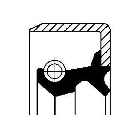 CORTECO 19029704B Bague étanchéité roulement avant DAIHATSU MOVE (L6, L9)