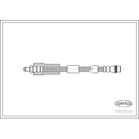 CORTECO 19030285 Bromsslang CITROËN C4 Coupé (LA_) 1.6 109 hk Bensinmotor