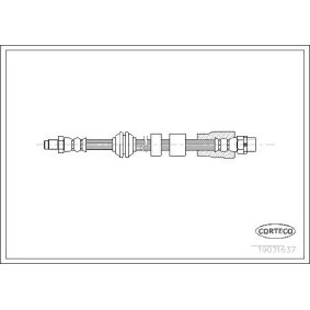 Comprar Latiguillo de freno de CORTECO 19031637 a bajo precio de 52,10&nbsp;&euro;