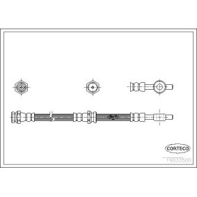 CORTECO 19033500 Latiguillos de freno HYUNDAI SANTA FÉ I (SM) 2.4 136 cv Motor otto