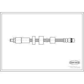 CORTECO 19034948 Bromsslang CITROËN C4 Picasso 1 (UD_) 1.8 125 hk Bensinmotor