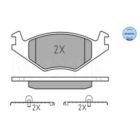 Köp Bromsbelägg av MEYLE 025 208 8715 till det låga priset 258,98&nbsp;kr