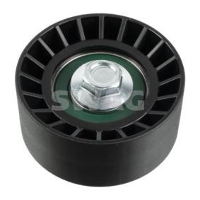 SWAG 89 03 0001 Poulie renvoi / transmission, courroie trapézoïdale à nervures CHEVROLET Aveo / Kalos 3/5 portes (T250, T255) 1.6 105 CV Essence