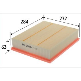 Osta Ilmansuodatin VALEO:llä 585584 edullisesti hintaan 19,40&nbsp;&euro;