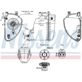 Achetez des Vase d'expansion, liquide de refroidissement NISSENS 996198 à prix pour 75,78&nbsp;&euro;