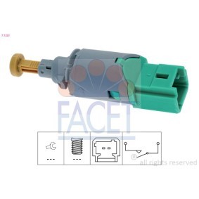 FACET 7.1223 Kupplungsschalter (GRA) RENAULT MEGANE 3 Grandtour (KZ0/1) 1.5 86 PS Diesel