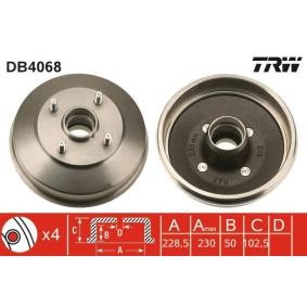 Achetez des Tambour de frein TRW DB4068 à prix pour 129,85&nbsp;&euro;