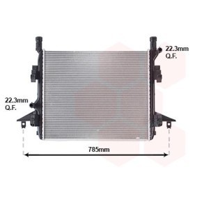 VAN WEZEL 58012736 Radiador AUDI Q4