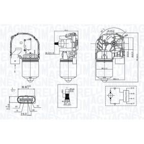 MAGNETI MARELLI 064376200010 Motor de limpa vidros CITROËN SPACETOURER