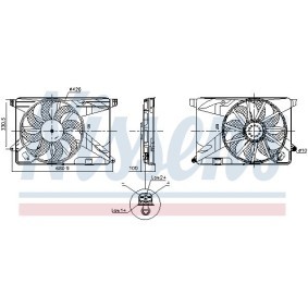 NISSENS 850124 Ventilador OPEL MOKKA