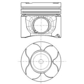 Kolben 037 PI 00151 002 VOLVO XC70 von MAHLE