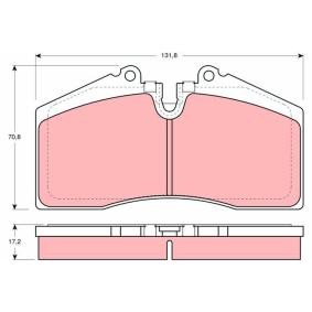 TRW GDB966 Bremsbeläge PORSCHE 968 Cabriolet