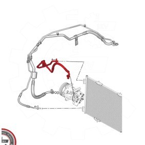 ESEN SKV 43SKV596 Tubo aria condizionata PEUGEOT 208
