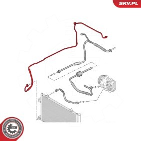 ESEN SKV 43SKV599 Tubo aria condizionata PEUGEOT 407