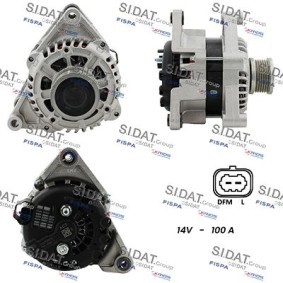 SIDAT A12DR1184A2 Alternador CHEVROLET CRUZE (J300) 1.4 101 cv Otto