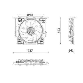 MAHLE CFF 645 000P Ventilador BMW Série 8