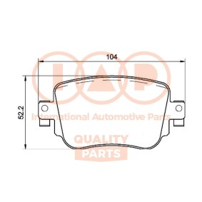 Bremsbeläge des Herstellers IAP QUALITY PARTS - Originalware Artikelnummer: 704-50044P
