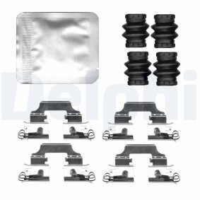 DELPHI LX0809 Zubehörsatz, Scheibenbremsbelag RENAULT Megane 4 Grandtour (K9A/M/N_) 1.6 115 PS Otto