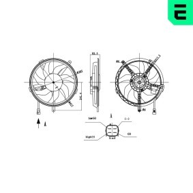 Kühlerlüfter 352158 für MINI