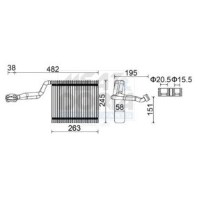 Acquista Evaporatore climatizzatore da MEAT & DORIA 997060 a buon mercato per soli 100,27&nbsp;&euro;
