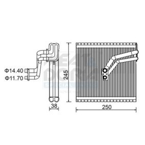 Acquista Evaporatore climatizzatore da MEAT & DORIA 997105 a buon mercato per soli 90,21&nbsp;&euro;
