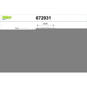 Osta Jarrulevy VALEO:llä 672931 edullisesti hintaan 117,61&nbsp;&euro;