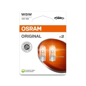 OSRAM 2825-2BL Glødelampe nummerskiltlys MAZDA 323 F 6 (BJ) 1.6 95 hk Bensinmotor
